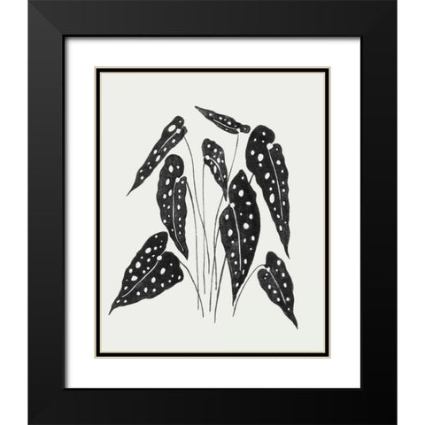 Leaving I Black Modern Wood Framed Art Print with Double Matting by Wang, Melissa