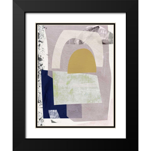 Snowy Peak II Black Modern Wood Framed Art Print with Double Matting by Wang, Melissa