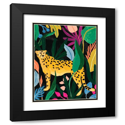 Cheetah Kingdom III Black Modern Wood Framed Art Print with Double Matting by Vess, June Erica