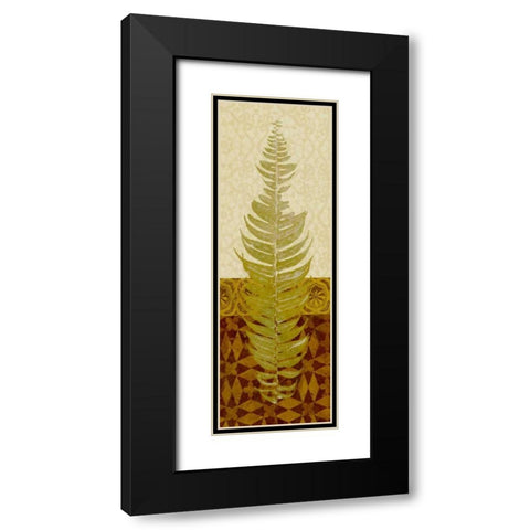 Tropical Frond II Black Modern Wood Framed Art Print with Double Matting by Saunders, Alonzo