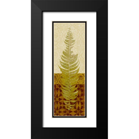 Tropical Frond II Black Modern Wood Framed Art Print with Double Matting by Saunders, Alonzo