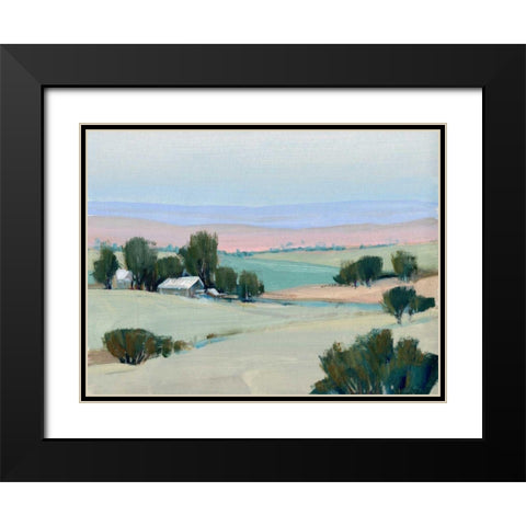 Rural Tranquility I Black Modern Wood Framed Art Print with Double Matting by OToole, Tim