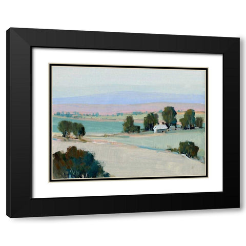 Rural Tranquility II Black Modern Wood Framed Art Print with Double Matting by OToole, Tim