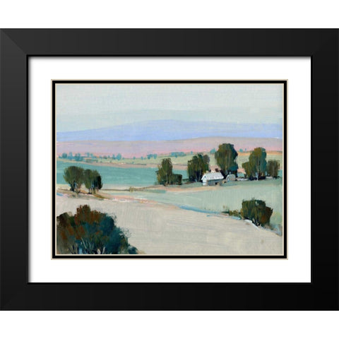 Rural Tranquility II Black Modern Wood Framed Art Print with Double Matting by OToole, Tim