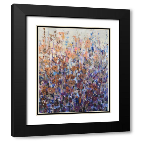 Fall Wildflowers II Black Modern Wood Framed Art Print with Double Matting by OToole, Tim