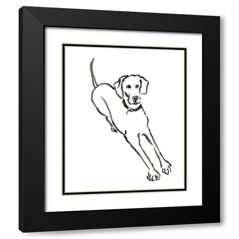 WAG: The Dog II Black Modern Wood Framed Art Print with Double Matting by Binder, Vanessa