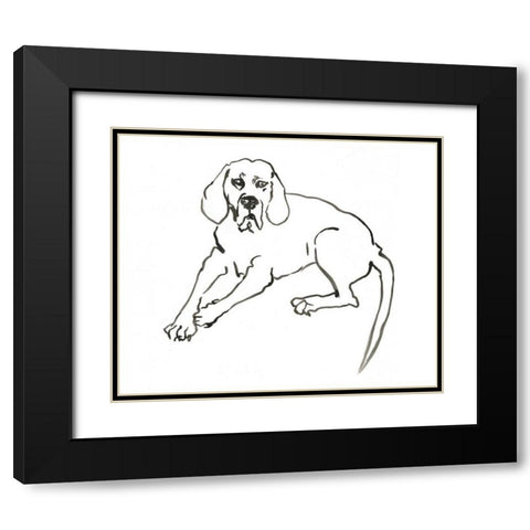 WAG: The Dog III Black Modern Wood Framed Art Print with Double Matting by Binder, Vanessa