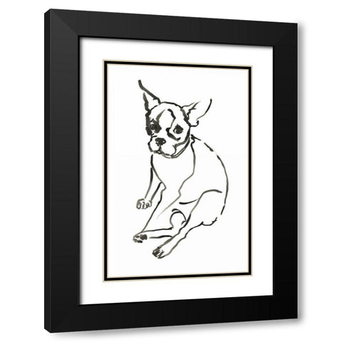 WAG: The Dog VI Black Modern Wood Framed Art Print with Double Matting by Binder, Vanessa