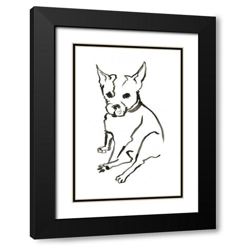 WAG: The Dog VIII Black Modern Wood Framed Art Print with Double Matting by Binder, Vanessa