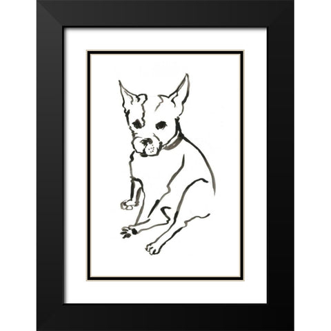 WAG: The Dog VIII Black Modern Wood Framed Art Print with Double Matting by Binder, Vanessa