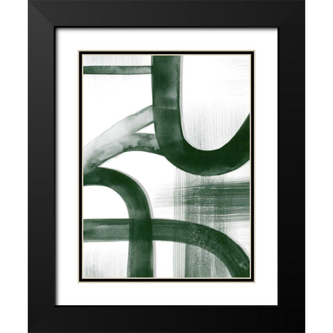 Watercolor Highways II Black Modern Wood Framed Art Print with Double Matting by Popp, Grace