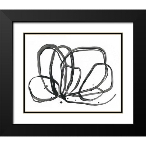 Twine Bundle II Black Modern Wood Framed Art Print with Double Matting by Vess, June Erica