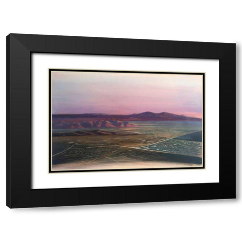 Breathtaking Valley Black Modern Wood Framed Art Print with Double Matting by Dean, Bruce