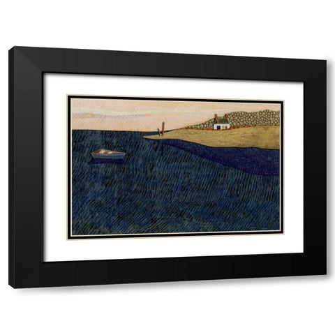 Tiny House V Black Modern Wood Framed Art Print with Double Matting by Savory, Susan