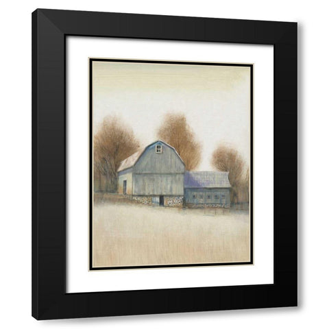 Barn Side I Black Modern Wood Framed Art Print with Double Matting by OToole, Tim