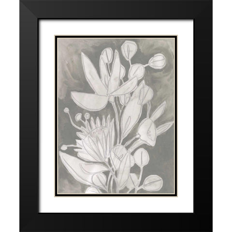 Spectral Blooms I Black Modern Wood Framed Art Print with Double Matting by Vess, June Erica