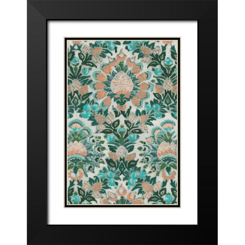 Verdant Tapestry III Black Modern Wood Framed Art Print with Double Matting by Vess, June Erica