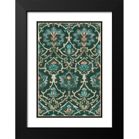 Verdant Tapestry IV Black Modern Wood Framed Art Print with Double Matting by Vess, June Erica