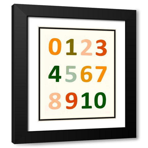 ABC 123 II Black Modern Wood Framed Art Print with Double Matting by Borges, Victoria