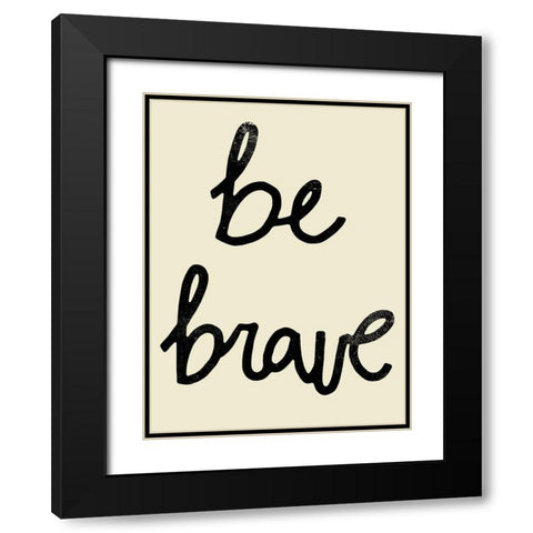 Bold Type I Black Modern Wood Framed Art Print with Double Matting by Barnes, Victoria