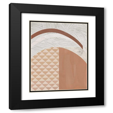 Mountain Glow I Black Modern Wood Framed Art Print with Double Matting by Wang, Melissa