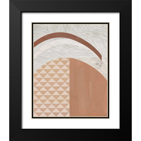 Mountain Glow I Black Modern Wood Framed Art Print with Double Matting by Wang, Melissa