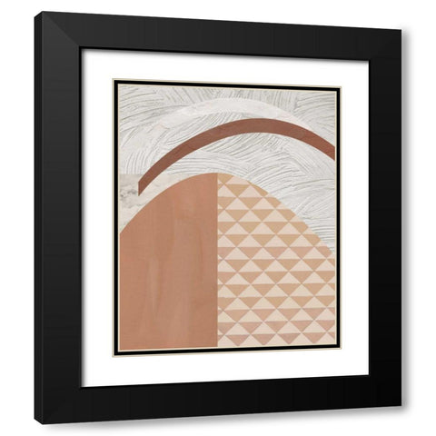 Mountain Glow II Black Modern Wood Framed Art Print with Double Matting by Wang, Melissa