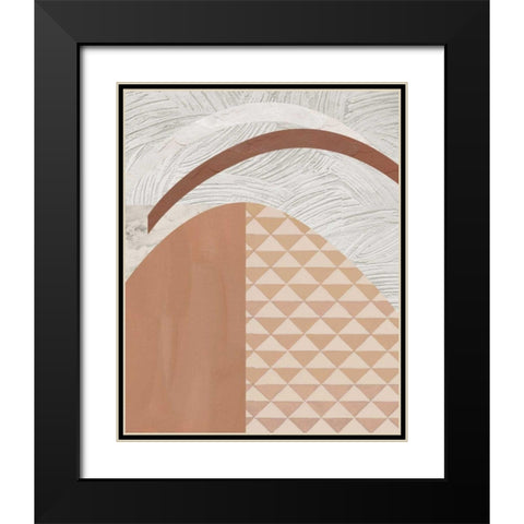 Mountain Glow II Black Modern Wood Framed Art Print with Double Matting by Wang, Melissa