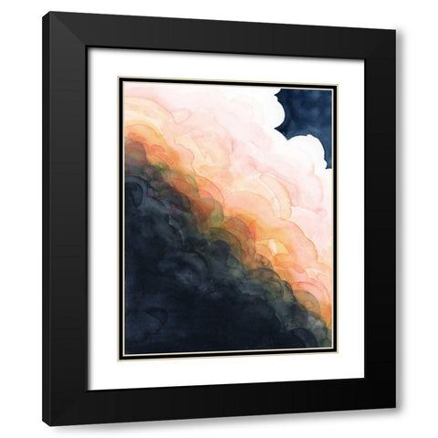 Sunset Storm I Black Modern Wood Framed Art Print with Double Matting by Popp, Grace