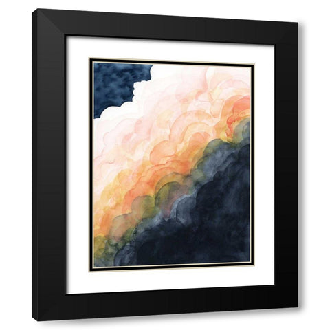 Sunset Storm II Black Modern Wood Framed Art Print with Double Matting by Popp, Grace