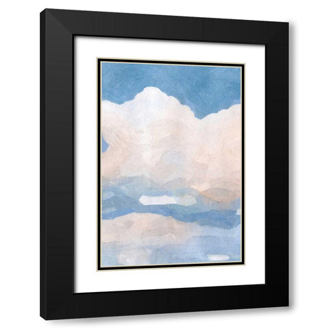 The Clouds II Black Modern Wood Framed Art Print with Double Matting by Caroline, Emma