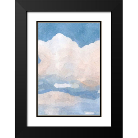 The Clouds II Black Modern Wood Framed Art Print with Double Matting by Caroline, Emma