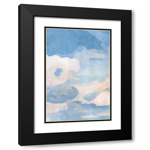 The Clouds III Black Modern Wood Framed Art Print with Double Matting by Caroline, Emma