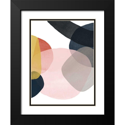 Layer Cycle III Black Modern Wood Framed Art Print with Double Matting by Vess, June Erica