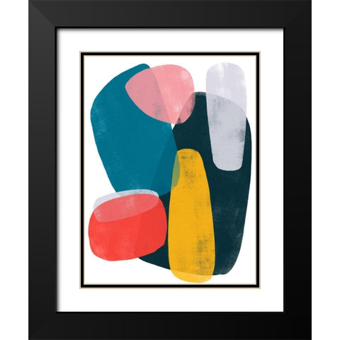 Orbital Fixture II Black Modern Wood Framed Art Print with Double Matting by Vess, June Erica