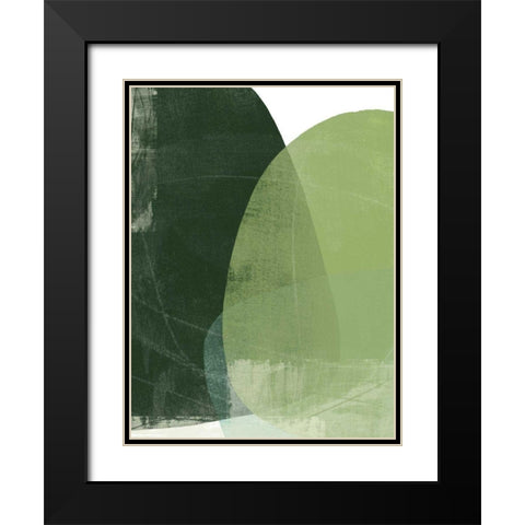 Verdant Arc I Black Modern Wood Framed Art Print with Double Matting by Vess, June Erica