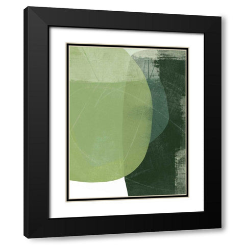 Verdant Arc II Black Modern Wood Framed Art Print with Double Matting by Vess, June Erica