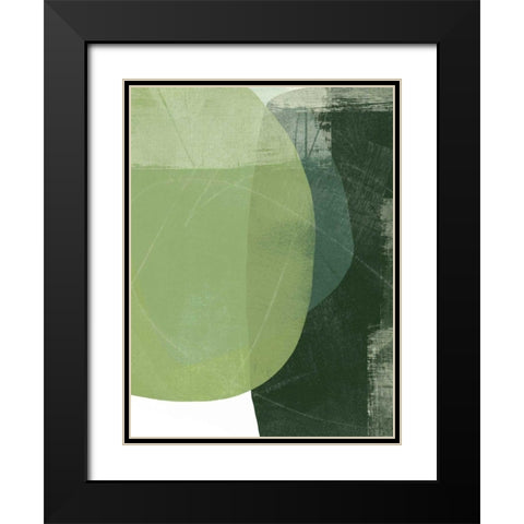 Verdant Arc II Black Modern Wood Framed Art Print with Double Matting by Vess, June Erica