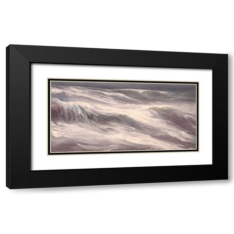 Unsettled Seas Black Modern Wood Framed Art Print with Double Matting by Finch, Sheila