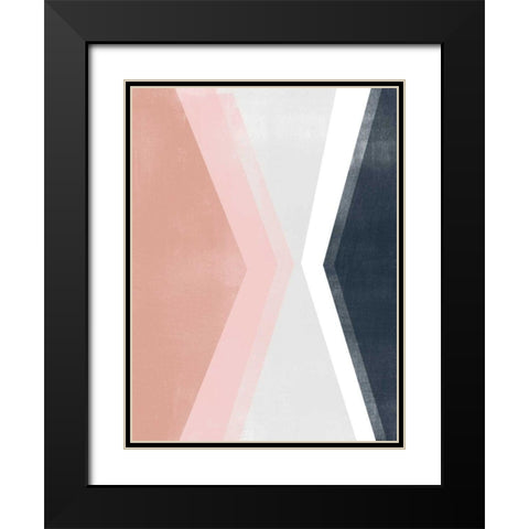 Casual Angle I Black Modern Wood Framed Art Print with Double Matting by Vess, June Erica