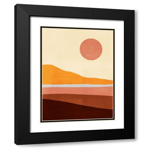 Sunseeker Landscape I Black Modern Wood Framed Art Print with Double Matting by Borges, Victoria