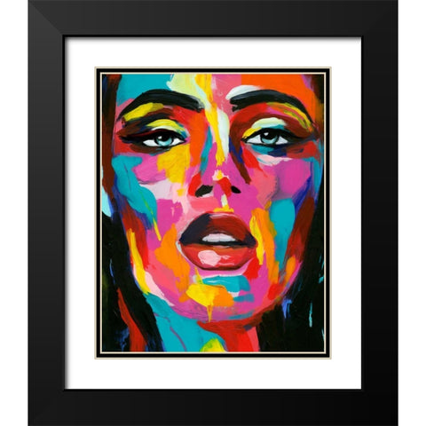 Prismatic Pout II Black Modern Wood Framed Art Print with Double Matting by Warren, Annie