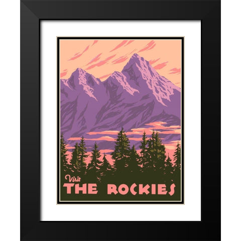 American Wayfarer I Black Modern Wood Framed Art Print with Double Matting by Green, Jacob