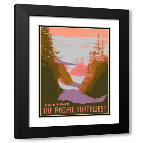 American Wayfarer III Black Modern Wood Framed Art Print with Double Matting by Green, Jacob