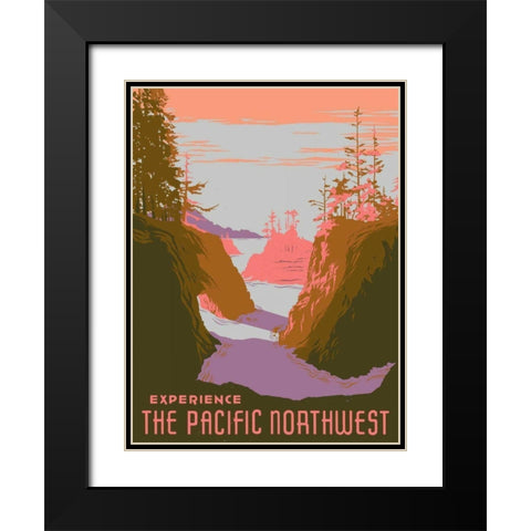 American Wayfarer III Black Modern Wood Framed Art Print with Double Matting by Green, Jacob
