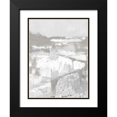 Neutral Fields II Black Modern Wood Framed Art Print with Double Matting by Goldberger, Jennifer
