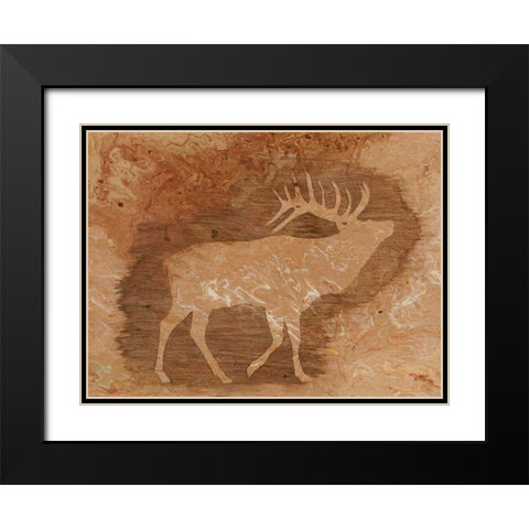 Lodge Chaperone III Black Modern Wood Framed Art Print with Double Matting by Moore, Regina