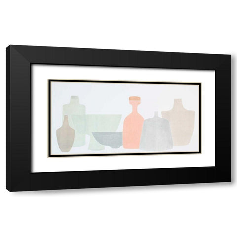 Sweet Pottery Shapes I Black Modern Wood Framed Art Print with Double Matting by Delamater, Rob