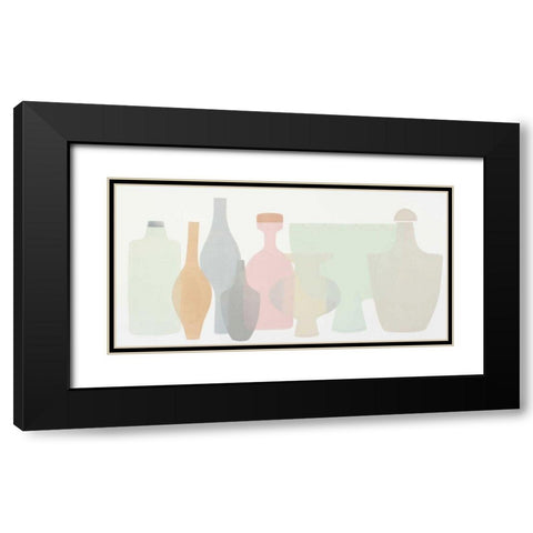 Sweet Pottery Shapes III Black Modern Wood Framed Art Print with Double Matting by Delamater, Rob