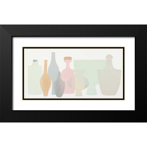 Sweet Pottery Shapes III Black Modern Wood Framed Art Print with Double Matting by Delamater, Rob